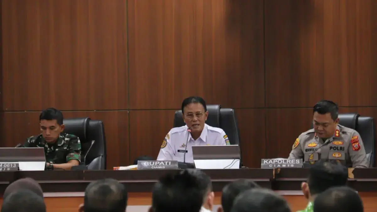 Antisipasi Cuaca Ekstrem hingga Lonjakan Harga, Bupati Ciamis Kumpulkan Forkopimda Jelang Lebaran 2026