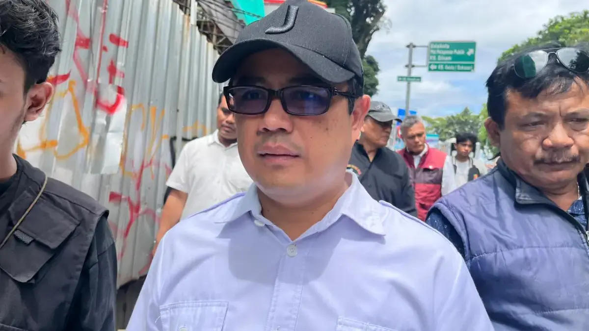 Direktur Utama Perumda Pasar Pakuan Jaya Kota Bogor, Jenal Abidin, saat ditemui di kawasan Pasar Bogor, Rabu (