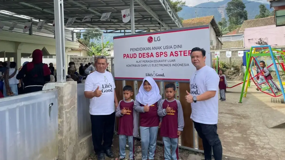 Dukung Pemulihan Pasca Bencana Pasirlangu, LG Electronics Indonesia Gelar “Lebaran Sehat”