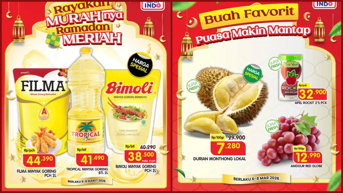 Promo JSM Superindo Minggu Ini 6 - 8 Maret 2026, Lengkapi Kebutuhan Ramadan dengan Harga Spesial Promo JSM Superindo minggu ini