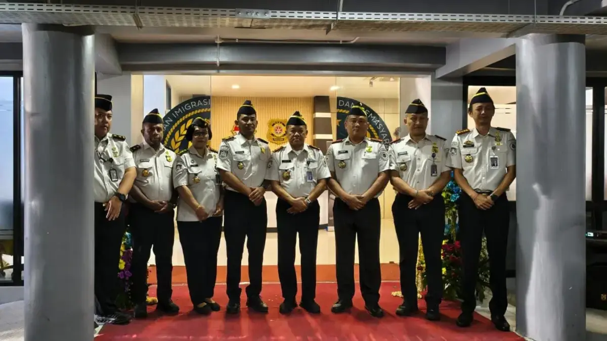 Peresmian Gedung Inteldakim Kantor Imigrasi Kelas I Bandung. Pada Senin (13/4).