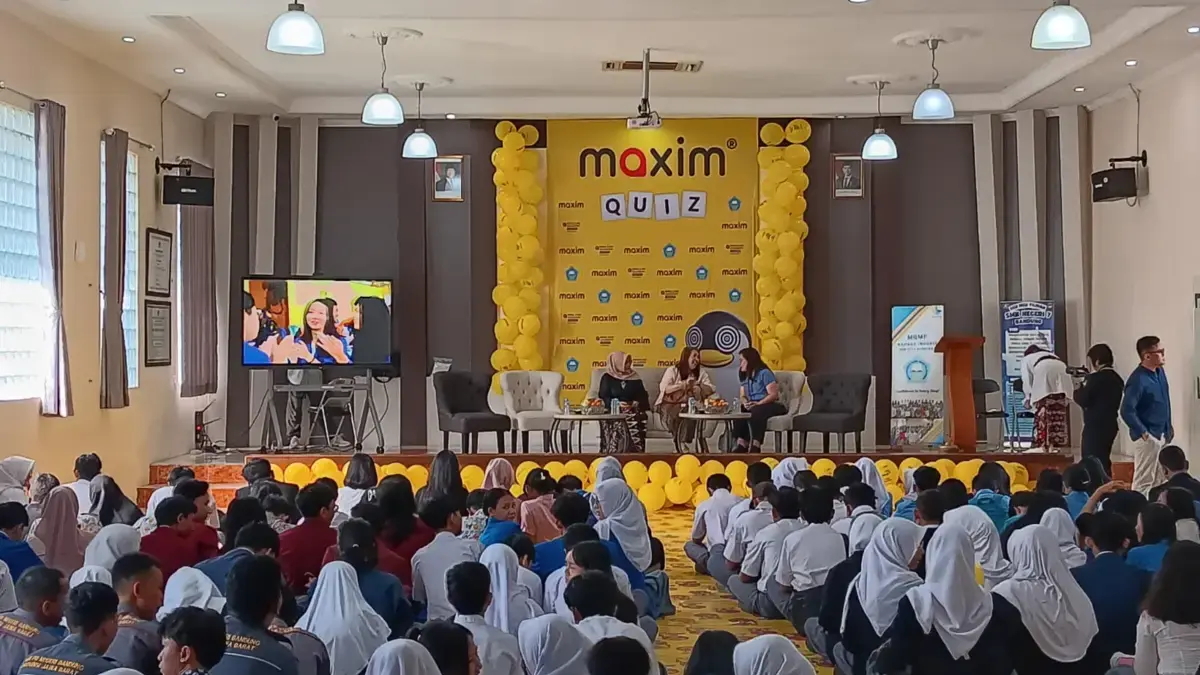 Maxim Quiz : English Brain Game yang tengah diselenggarakan si SMK 7 Kota Bandung. (Sadam Husen / JE)