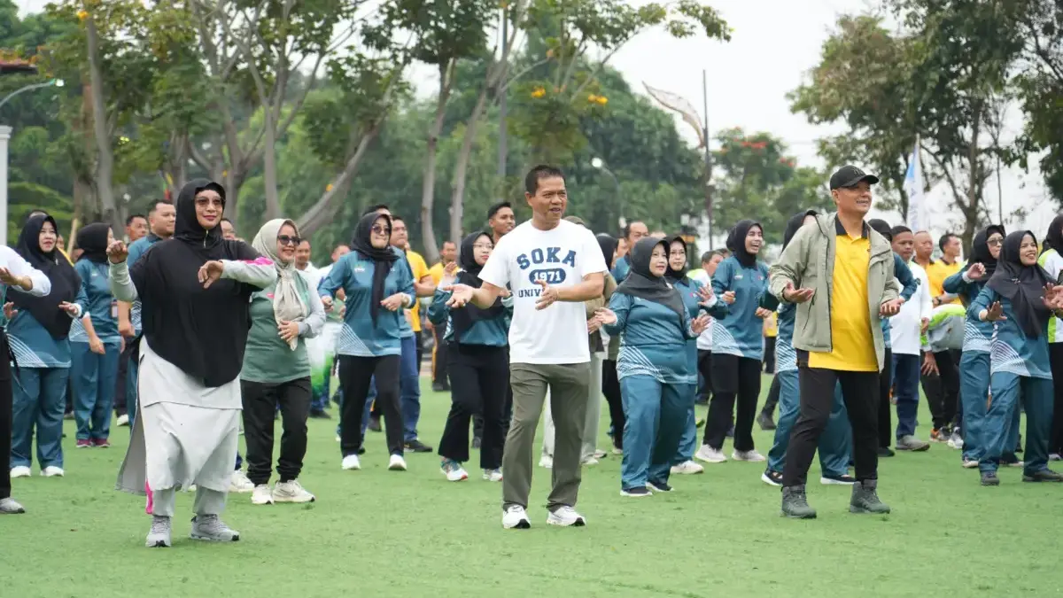 KDS Olahraga Bareng FORKOPIMDA dan Warga, Semarakkan Hari K3 Sedunia