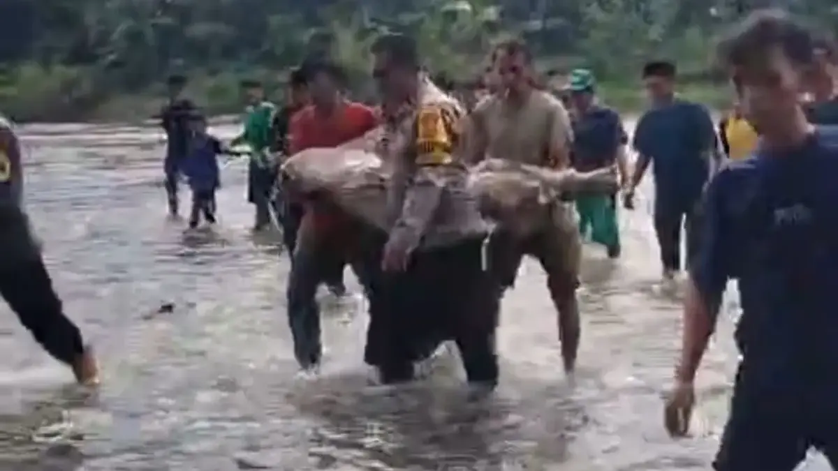 Geger! Warga Temukan Lansia Tewas Hanyut di Sungai Cidurian Jasinga