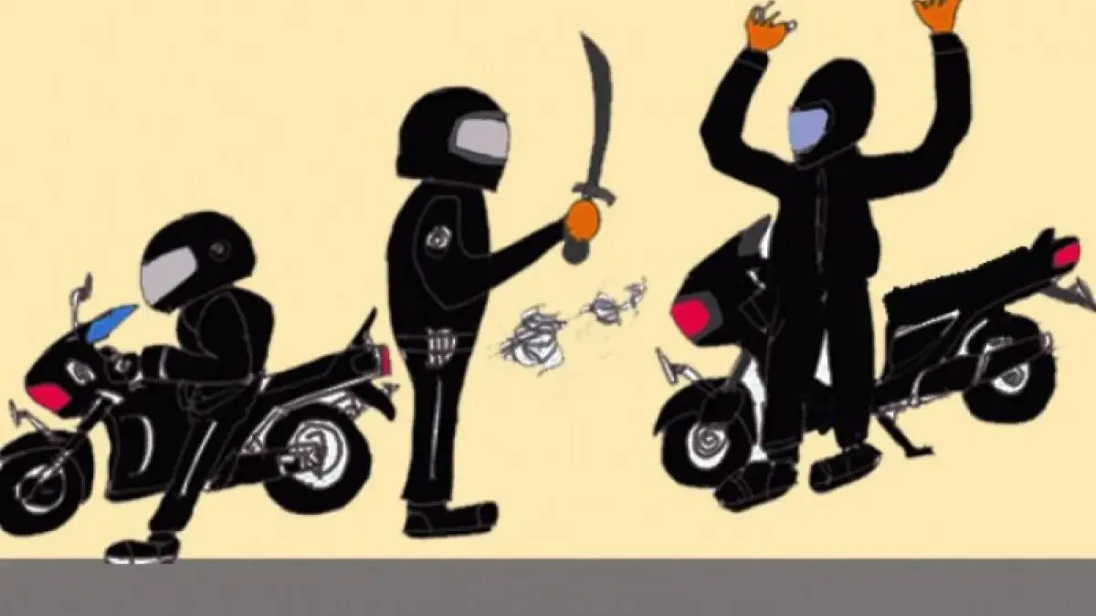 Ilustrasi perampasan motor (antara)