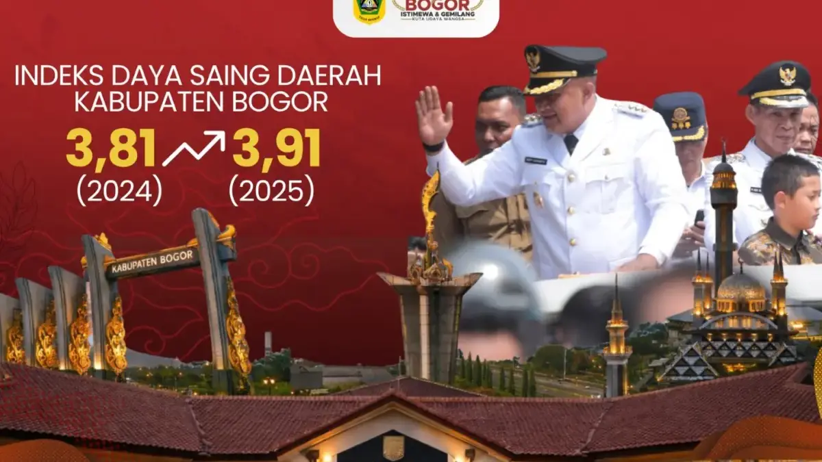 Kabupaten Bogor raih peringkat 3 daerah paling maju di Jawa Barat berkat lonjakan skor IDSD 2025 dan kepemimpi