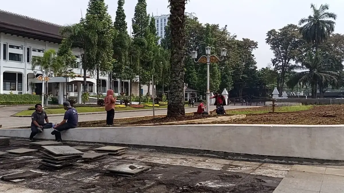 Proyek penataan Halaman Gedung Sate senilai Rp15 miliar dimulai. Dedi Mulyadi targetkan integrasi kawasan Gasi