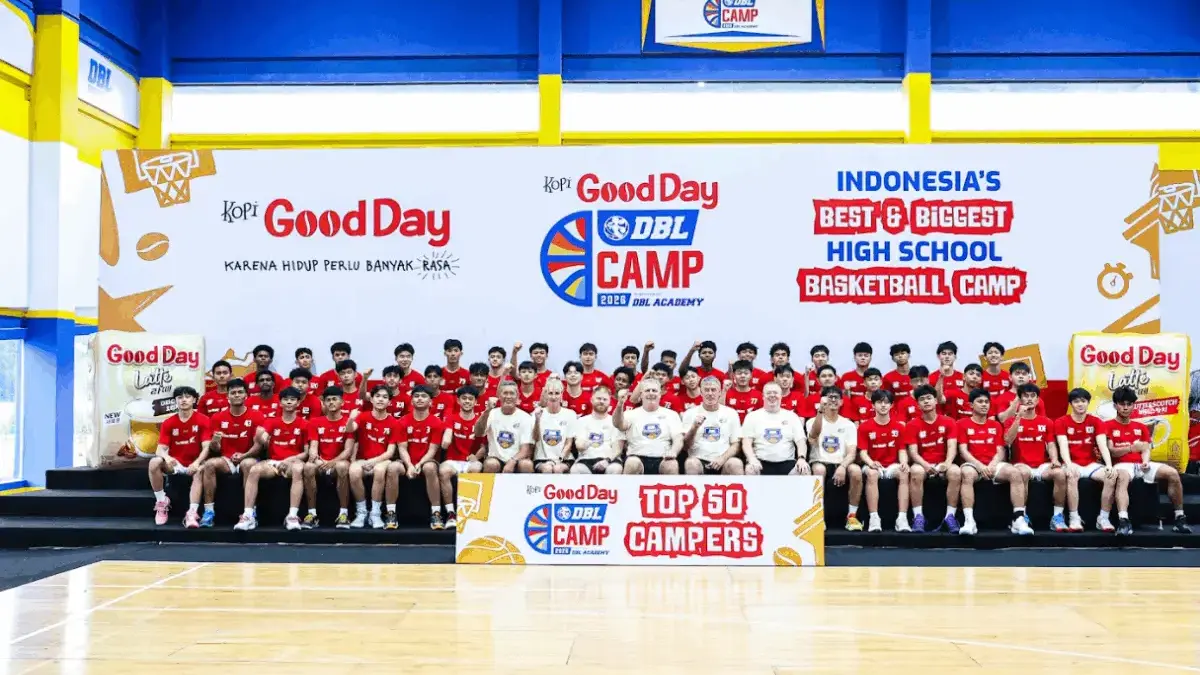 Pemusatan pelatihan basket pelajar terbesar di Indonesia, Kopi Good Day DBL Camp 2026, memasuki tahapan krusi