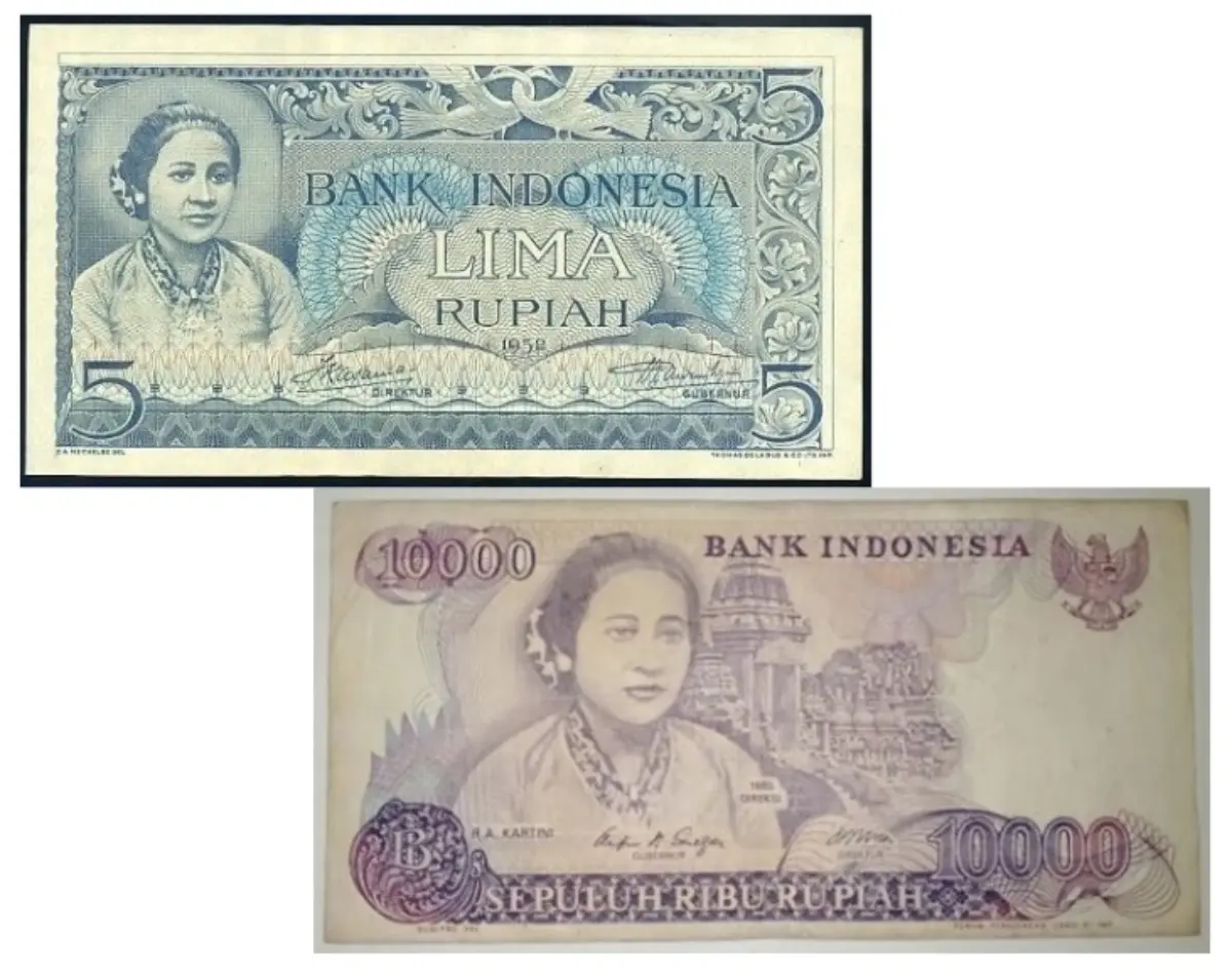 Istimewanya Uang Kuno Bergambar Kartini Tahun 1953 dan 1985  – jabarekspres.com