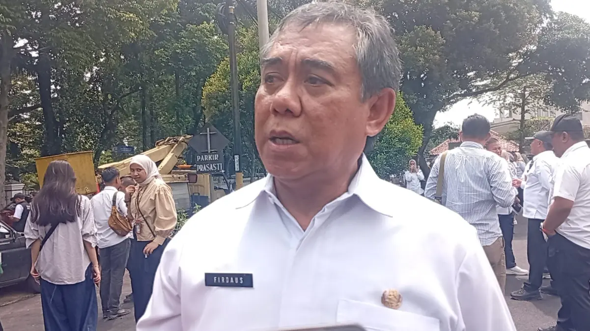 Kepala Dinas Pariwisata dan Kebudayaan Kota Bogor, Firdaus, saat memberikan keterangannya di Museum Pajajaran