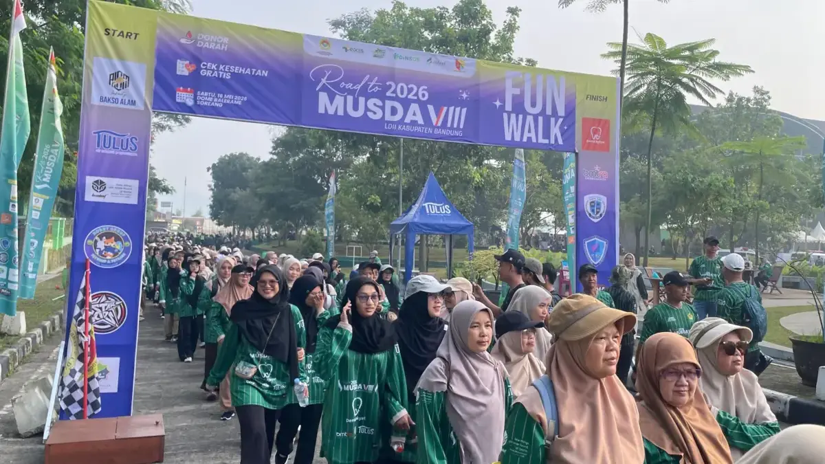 Ribuan Peserta Padati Dome Bale Rame dalam Road to Musda VIII LDII Kabupaten Bandung Lebih dari 2.000 peserta memadati Dome Bale Rame, Soreang, Kabupaten Bandung, Sabtu (16/5/2026), dalam kegiata