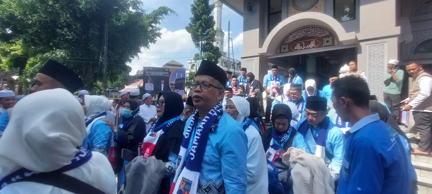 444 Jamaah Haji Kloter 10 JKS Kota Bogor Resmi Berangkat, 1 Wafat Dua Pekan Sebelum Jadwal  – jabarekspres.com