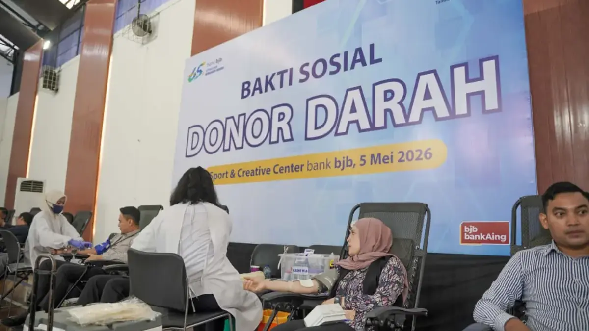 HUT ke-65 bank bjb, Komitmen Sosial Ditegaskan Lewat Donor Darah Bersama Masyarakat Acara Donor Darah yang diselenggarakan dalam rangka HUT bank bjb ke-65