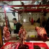 Foto ilustrasi penjual daging sapi di pasar Kota Bandung. (Dimas/JE)