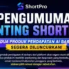 Pengumuman terbaru dari aplikasi Short Pro yang masih gencar mengadakan program baru.