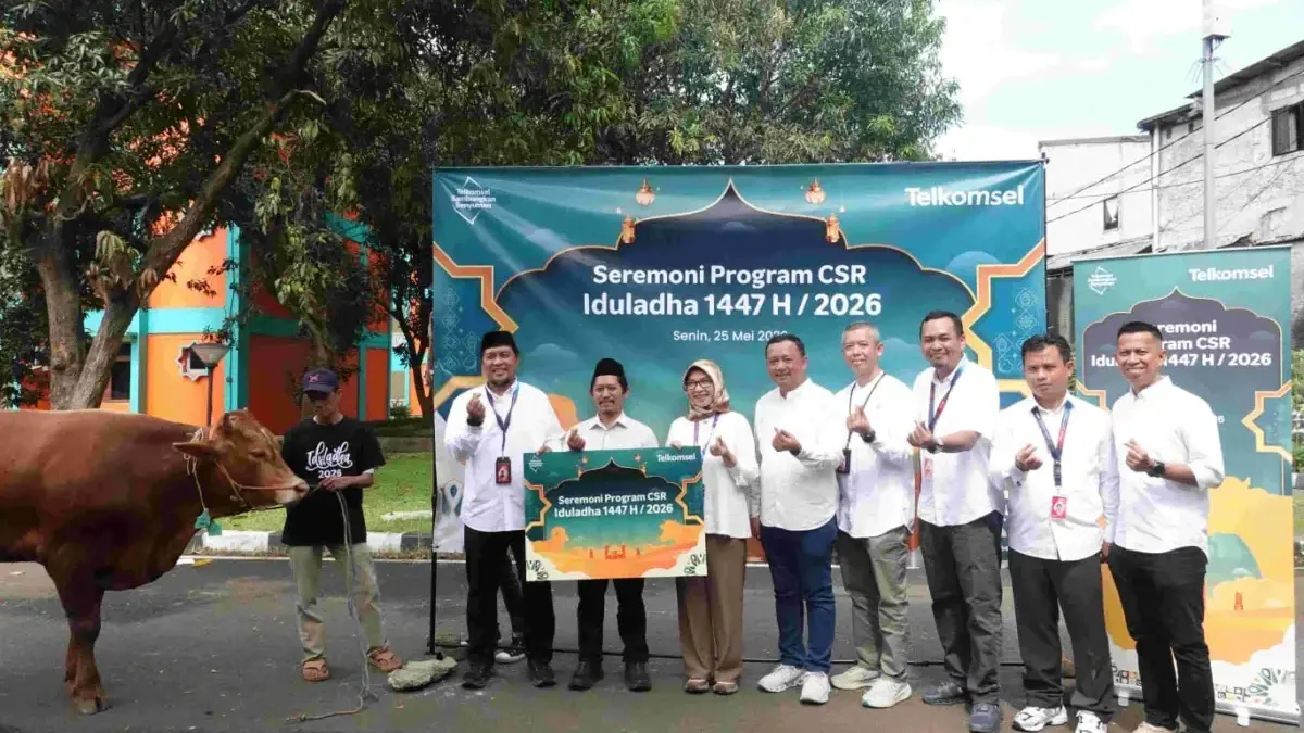 Iduladha 1447 H, Telkomsel Salurkan 112 Hewan Kurban di Jabotabek-Jabar, Ribuan Keluarga Jadi Penerima Manfaat