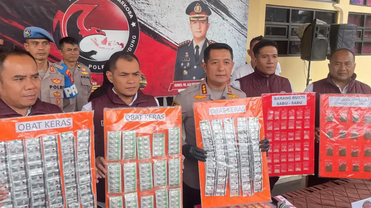 Polresta Bandung Ungkap 27 Kasus Narkoba, OKT, dan Miras dalam Sebulan