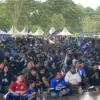 Nobar Penentuan Juara Persib, Ribuan Bobotoh Padati Dome Bale Rame Soreang 