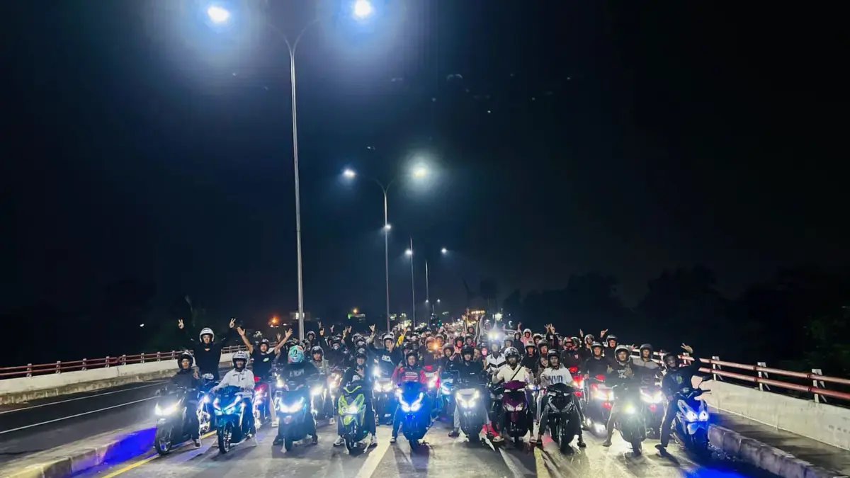 Ratusan Bikers Honda Ramaikan Vario Night Ride Tasikmalaya