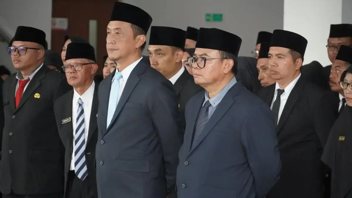 Sejumlah pejabat di KBB saat diambil sumpah jabatan. Dok Diskominfotik KBB