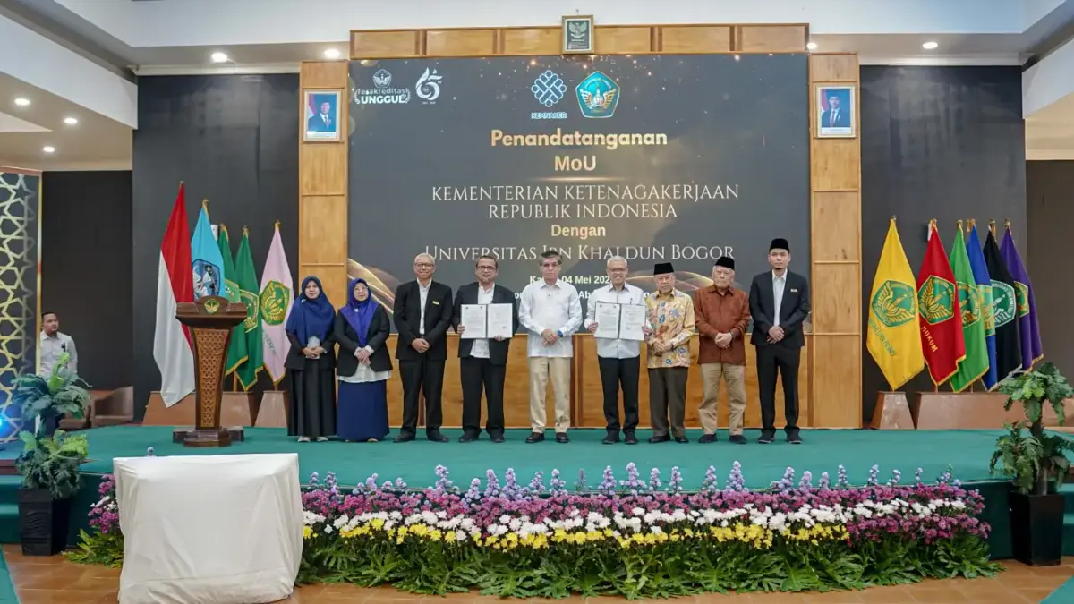 Universitas Ibn Khaldun Bogor mengambil langkah strategis dengan menggandeng Kementerian Ketenagakerjaan
