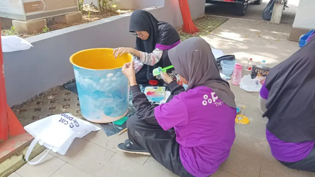 Lewat Seni Lukis, FORKIS Cimahi Ubah Cara Anak-anak Memandang Sampah