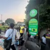 Kawasan pintu masuk delapan di Alun-Alun Kota Bogor yang nantinya akan menjadi satu titik resmi