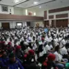 Peringatan Hari Buruh Internasional (May Day) tingkat Kabupaten Bandung di Gedung Moh. Toha, Soreang, Rabu (13
