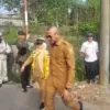 Wakil Wali Kota Bogor, Jenal Mutaqin, saat meninjau jalur Alternatif Batutulis yakni di Jalan Sekip arah Kelur