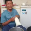 Peternak asal Kebon Pedes, Kecamatan Tanah Sareal, Kota Bogor, Koharudin (67), yang sapi rawatannya dipilih