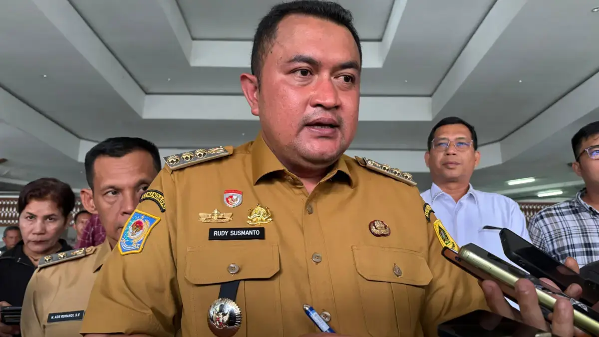 Tertinggi Pemain Judi Online, Bupati Bogor Tegaskan Perang Tanpa Kompromi Bupati Bogor Rudy Susmanto. Foto : Sandika