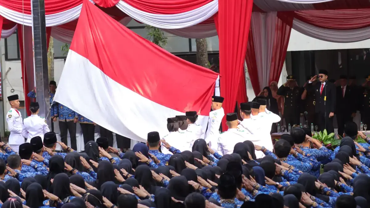 Pancasila Diuji di Tengah Arus Perubahan Zaman Upacara Peringatan Hari Lahir Pancasila di Lingkungan Pemkot Cimahi (mong)