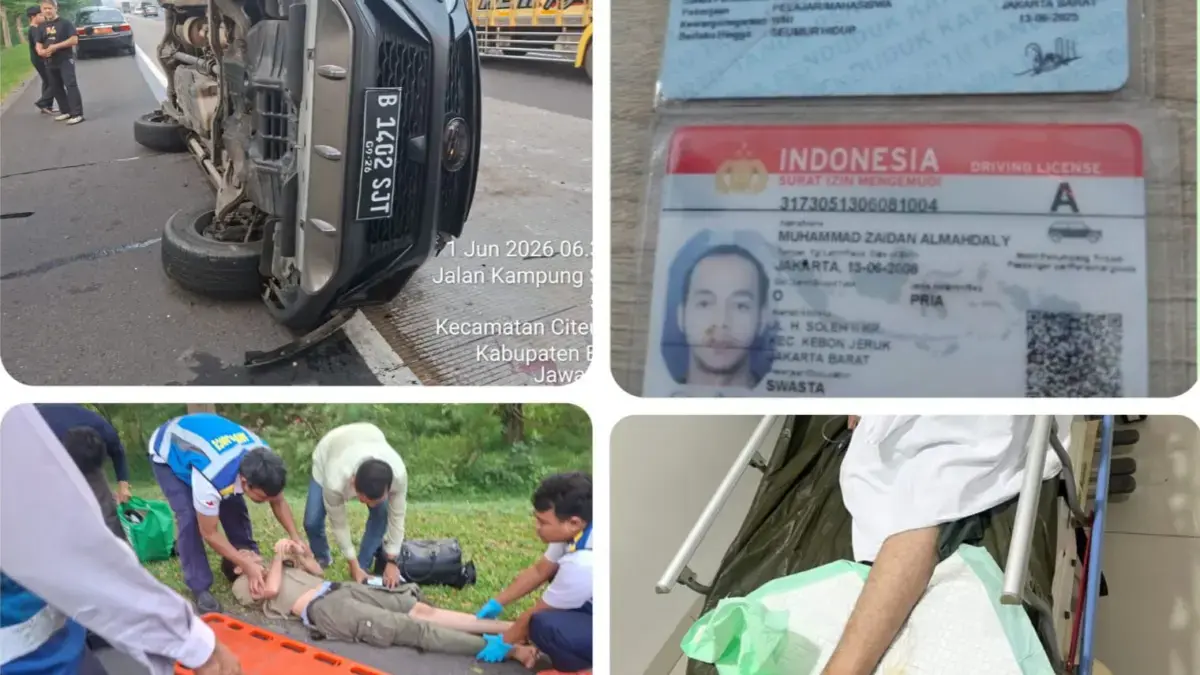 Diduga Microsleep, Fortuner Terbalik di Tol Jagorawi hingga Sebabkan Pengemudi Luka-luka Diduga Microsleep, Fortuner Terbalik di Tol Jagorawi hingga Sebabkan Pengemudi Luka-luka