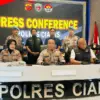 Polres Ciamis Bekuk 4 Tersangka Curanmor dalam Dua Kasus Berbeda