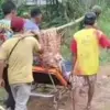 Viral seorang warga di Desa Sumurbandung, Kecamatan Cipatat, KBB harus ditandu karena keterbatasan akses jalan