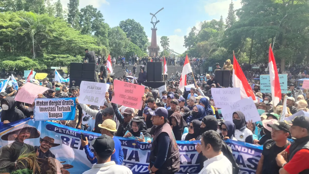 Ribuan Massa GEMP4R Padati Kantor Bupati Tasikmalaya, Suarakan Dukungan untuk Program Presiden Prabowo