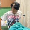 Ist. Korban begal di wilayah Antapani Bandung saat mendapatkan perawatan medis. Dok. Tangkap layar sosial medi