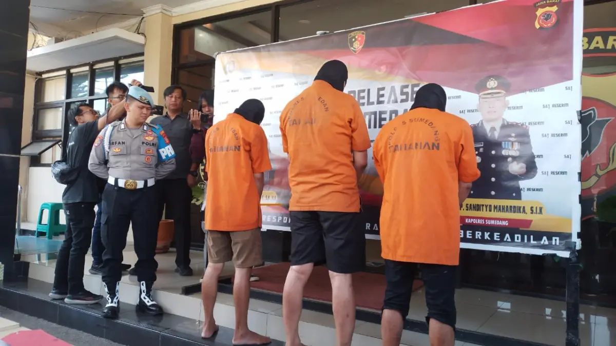 Ini Identitas Tiga Wartawan Gadungan Pelaku Perampokan di Sumedang, Terancam 9 Tahun Penjara  – jabarekspres.com