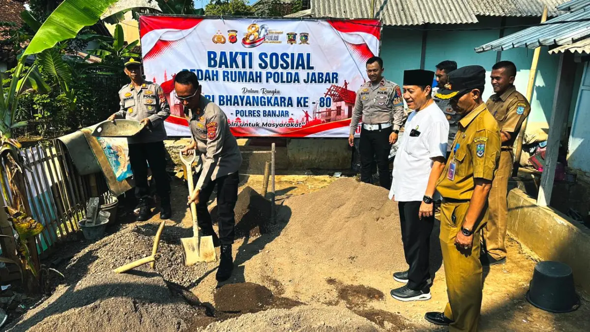 Kolaborasi Polres Banjar dan Baznas, Bedah Rumah Milik Warga Membutuhkan – jabarekspres.com