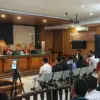 7 orang saksi saat dihadirkan secara langsung dalam sidang lanjutan dugaan Korupsi di Pemkab Bekasi