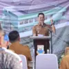 Wakil Wali Kota Cimahi, Adhitia Yudhistira saat sambutan dalam Pembongkaran Puskesmas Melong Tengah