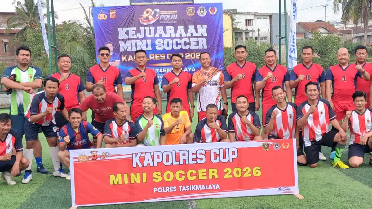 Laga memepertemukan Pokja Wartawan Vs Perwira FC