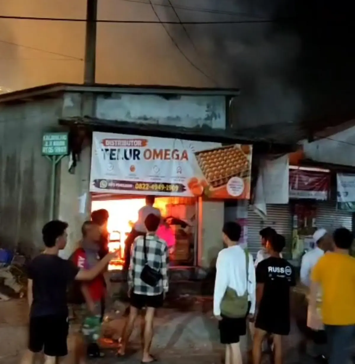 Agen Telur di Pamoyanan Bogor Selatan Terbakar, Kerugian Ditaksir Rp25 Juta – jabarekspres.com