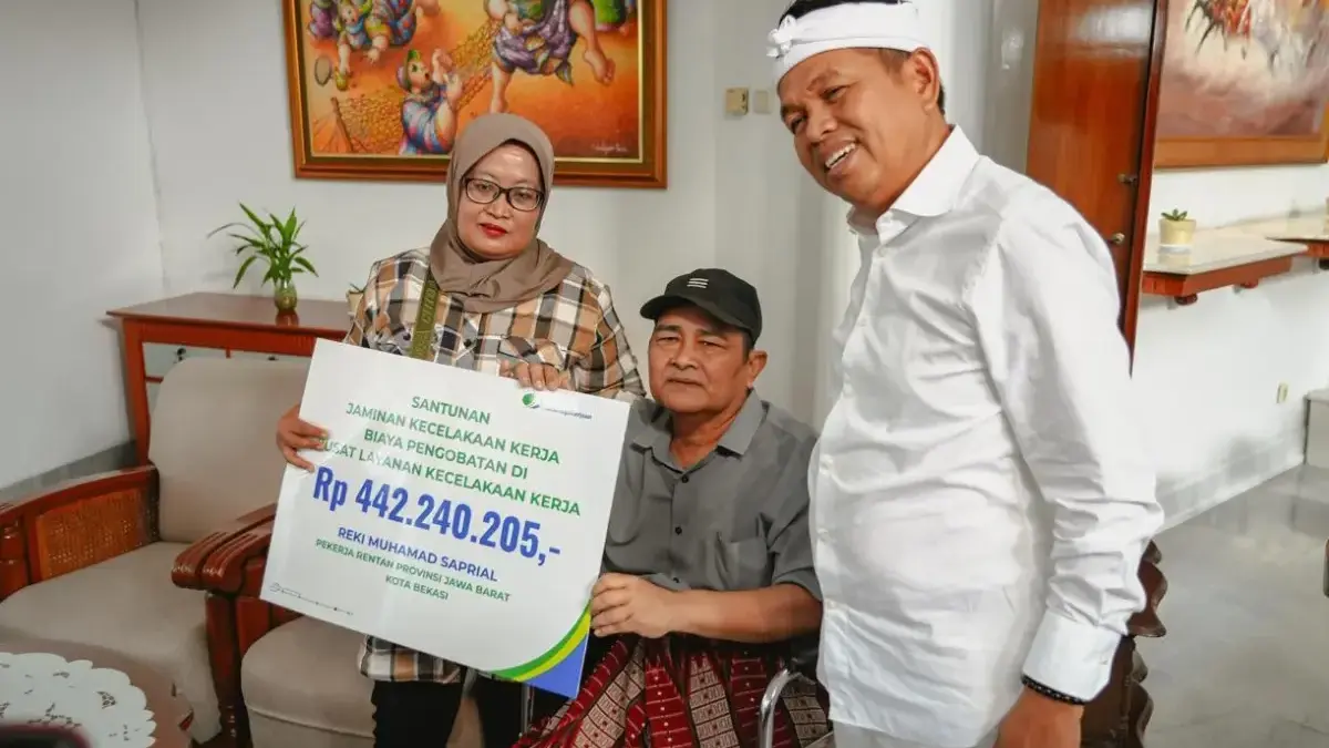 Negara Hadir Lindungi Pekerja Rentan, BPJS Ketenagakerjaan dan Pemprov Jabar Salurkan Rp49,3 M Dedi Mulyadi