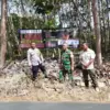 Baliho larangna membakar lahan mulai digalakan Polisi dan TNI menyusul musim kemarau yang berpotensi