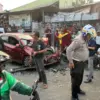 Kecelakaan Beruntun Dekat Pelintasan Rel Bondes, 6 Kendaraan Rusak