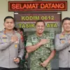 Kapolres Kabupaten dan Kota Tasikmalaya silaturahmi dengan Dandim 0612/Tasikmalaya, Selasa (14/7/2026). HUMAS
