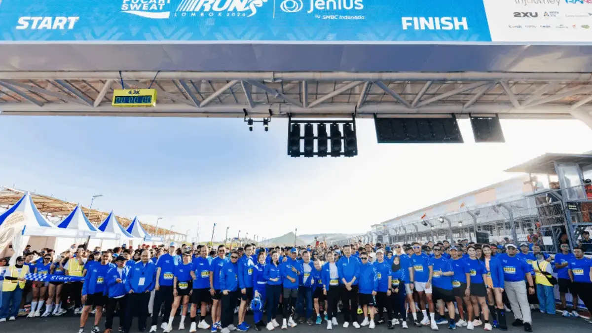 Ribuan Pelari dari Berbagai Negara Ramaikan POCARI SWEAT Run Lombok 2026 di Sirkuit Mandalika Gelaran sport tourism POCARI SWEAT Run Lombok 2026 sukses digelar di Pertamina Mandalika International Circuit