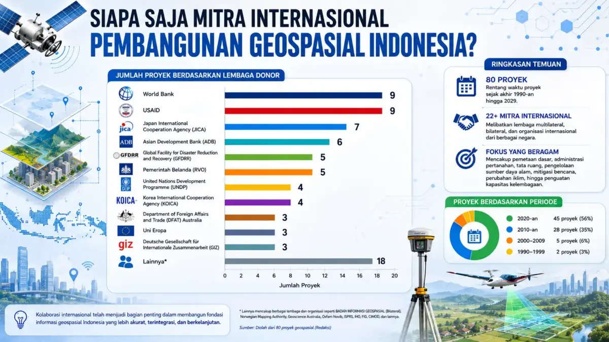 Jejak Kolaborasi Internasional Membangun Informasi Geospasial Indonesia geospasial Indonesia