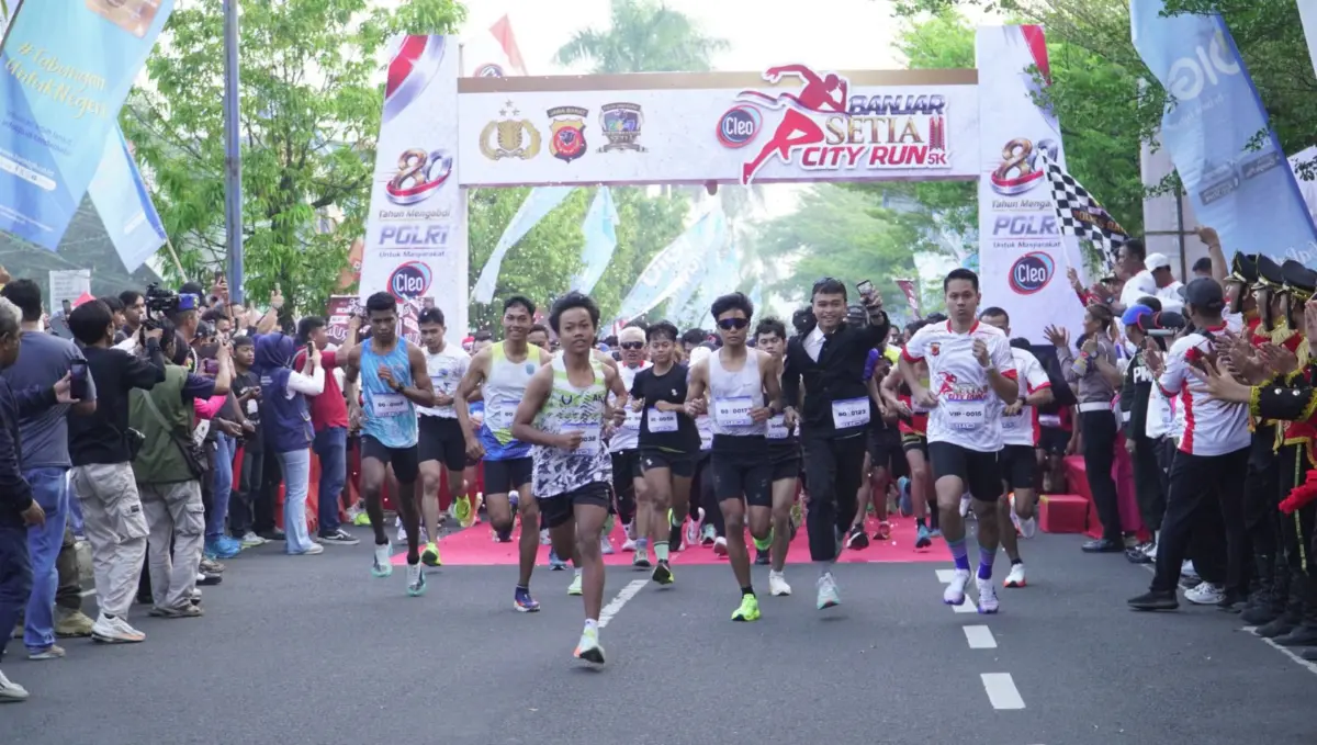 HUT Bhayangkara ke-80, Ribuan Pelari Padati Banjar Setia City Run 5K – jabarekspres.com